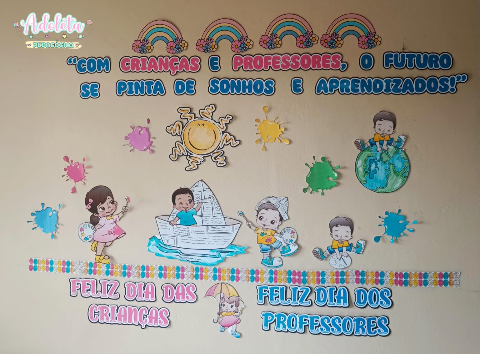Painel Dia das Crianças (Aquarela)