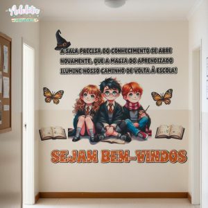 Painel Volta Aulas Harry Potter