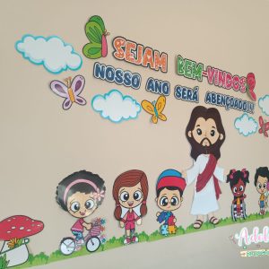 Painel Bem Vindos Religioso Inclusão