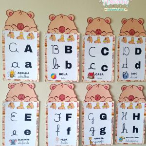 Alfabeto Capivara 4 tipos de letra