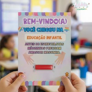 Cartão para massinha de modelar