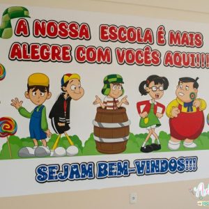 Painel Bem-Vindos Turma do Chaves