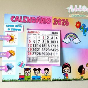Calendário 2026 Crianças