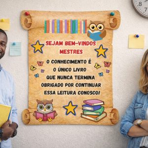 Painel Bem-Vindos Mestres