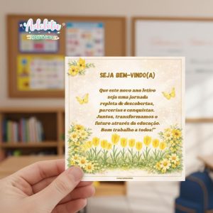 Cartão Bem-Vindo(a) para Equipe