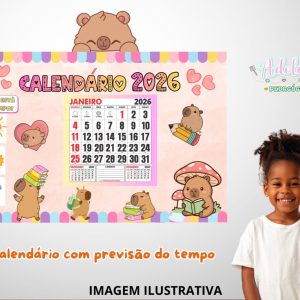 Calendário Capivara