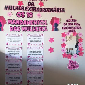 Painel Dia das Mulheres (10 Mandamentos das Mulheres)