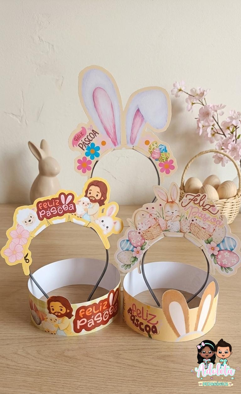 Kit Tiara+Coroa Páscoa