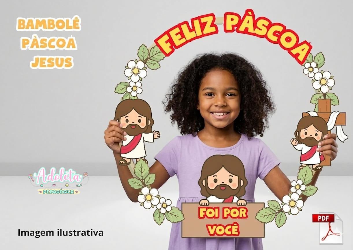 Bambolê Páscoa Jesus