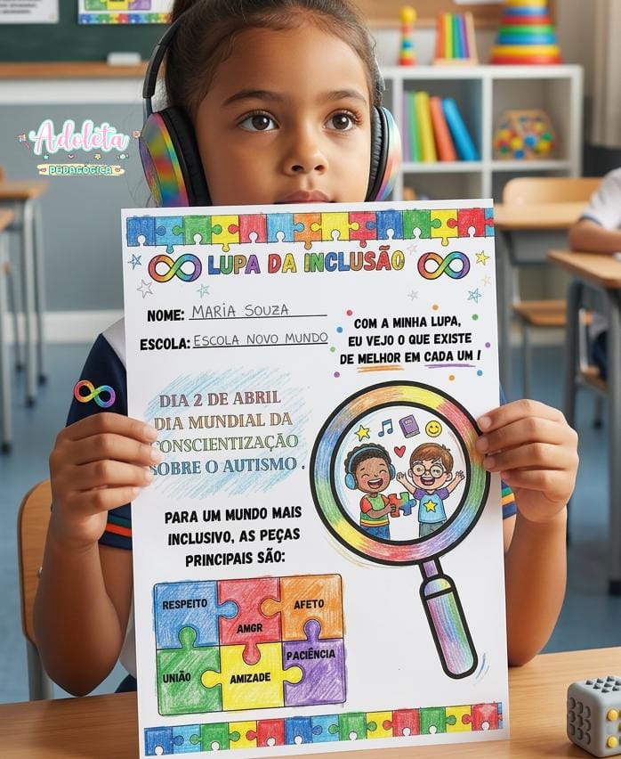 Atividade Dia da Conscientização do Autismo