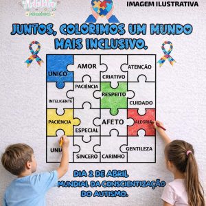 Painel Quebra-cabeça Dia do Autismo