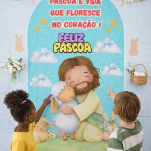 Painel Páscoa Vida que Floresce