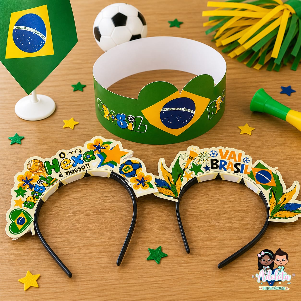 Kit Tiaras+Copa do Mundo