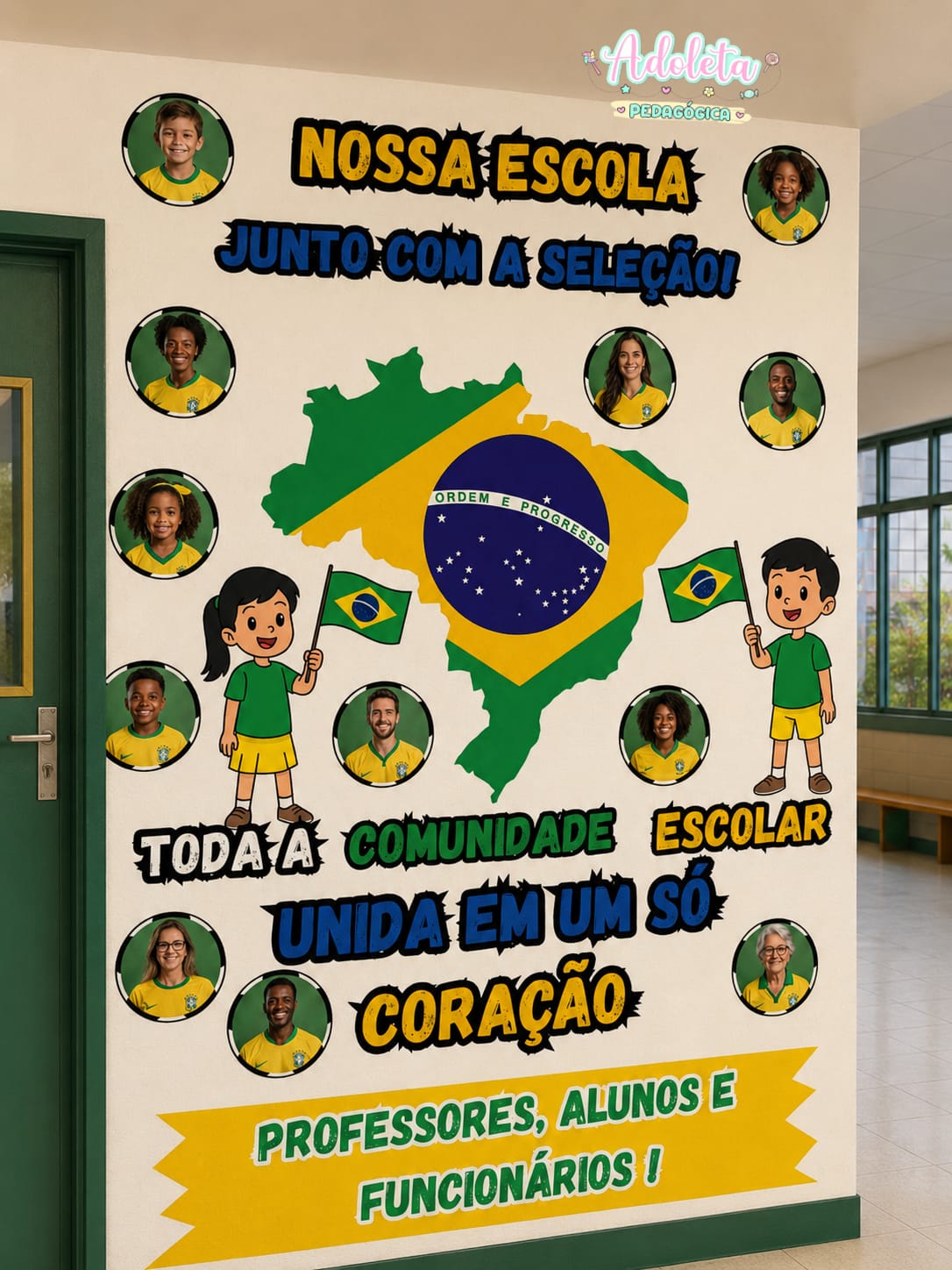 Painel Copa do Mundo Equipe Escolar