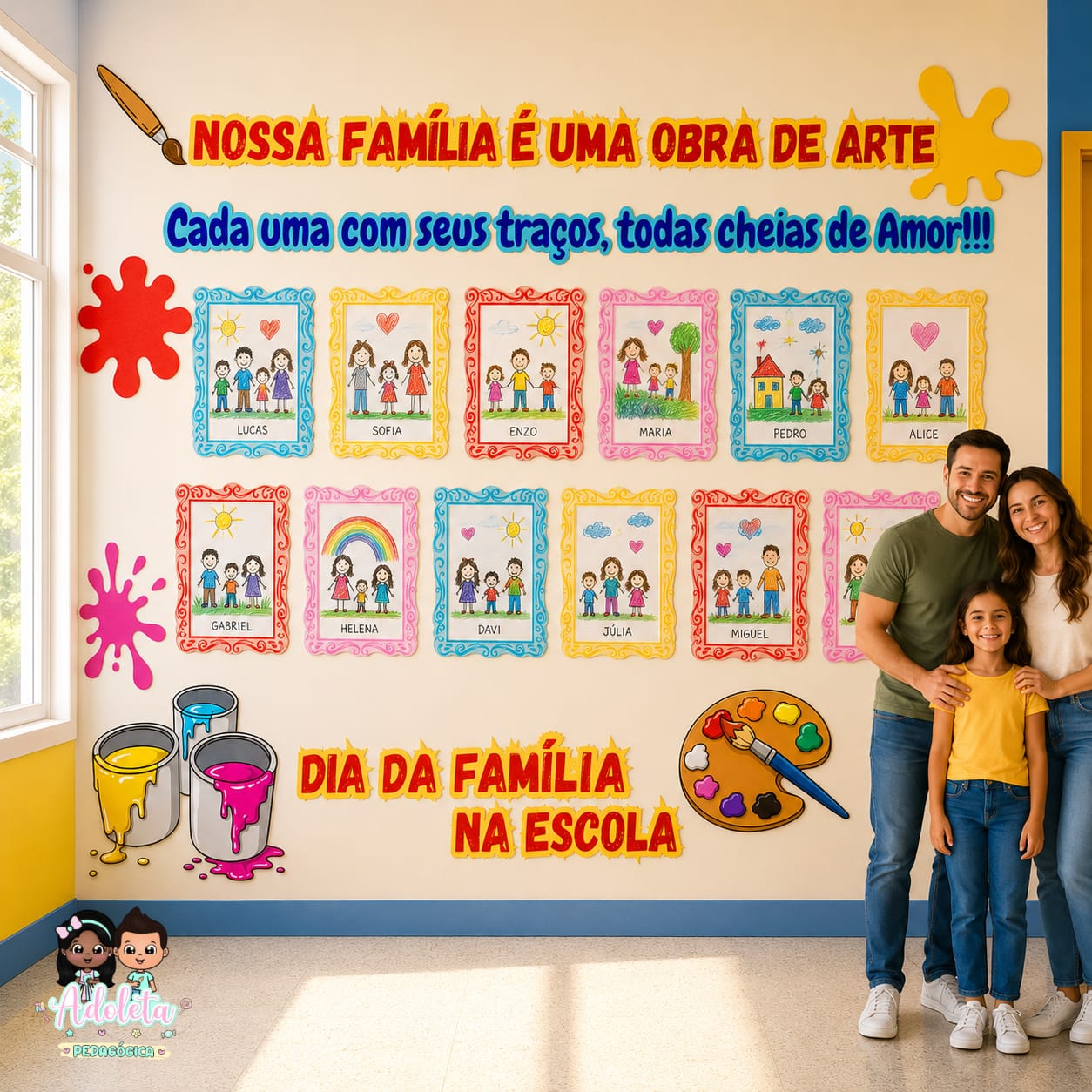 Painel Nossa Família é uma Obra de Arte
