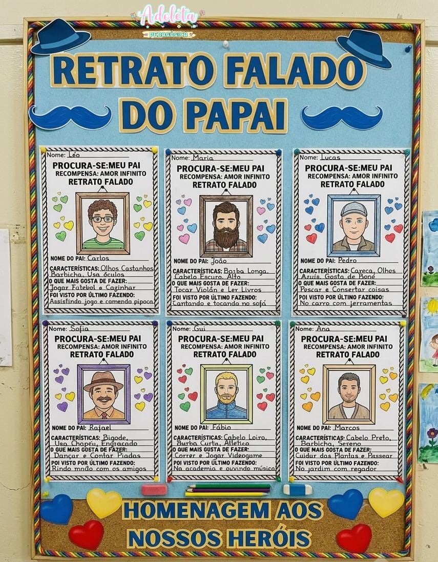 Painel Retrato Falado do Papai