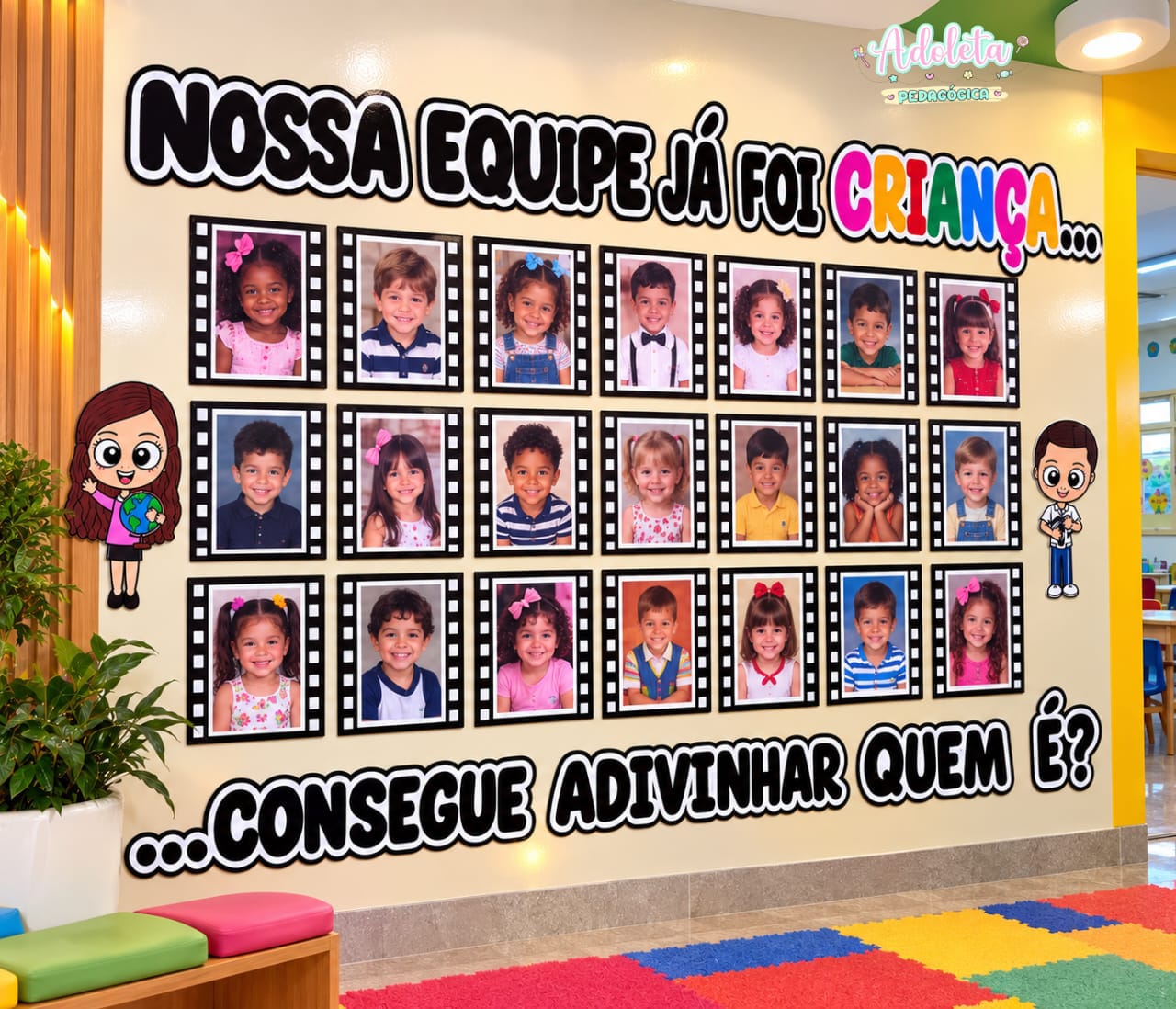 Painel Nossa Equipe Já Foi Criança