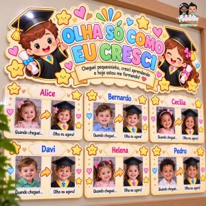Painel Formatura-Olha Só Como eu Crescj