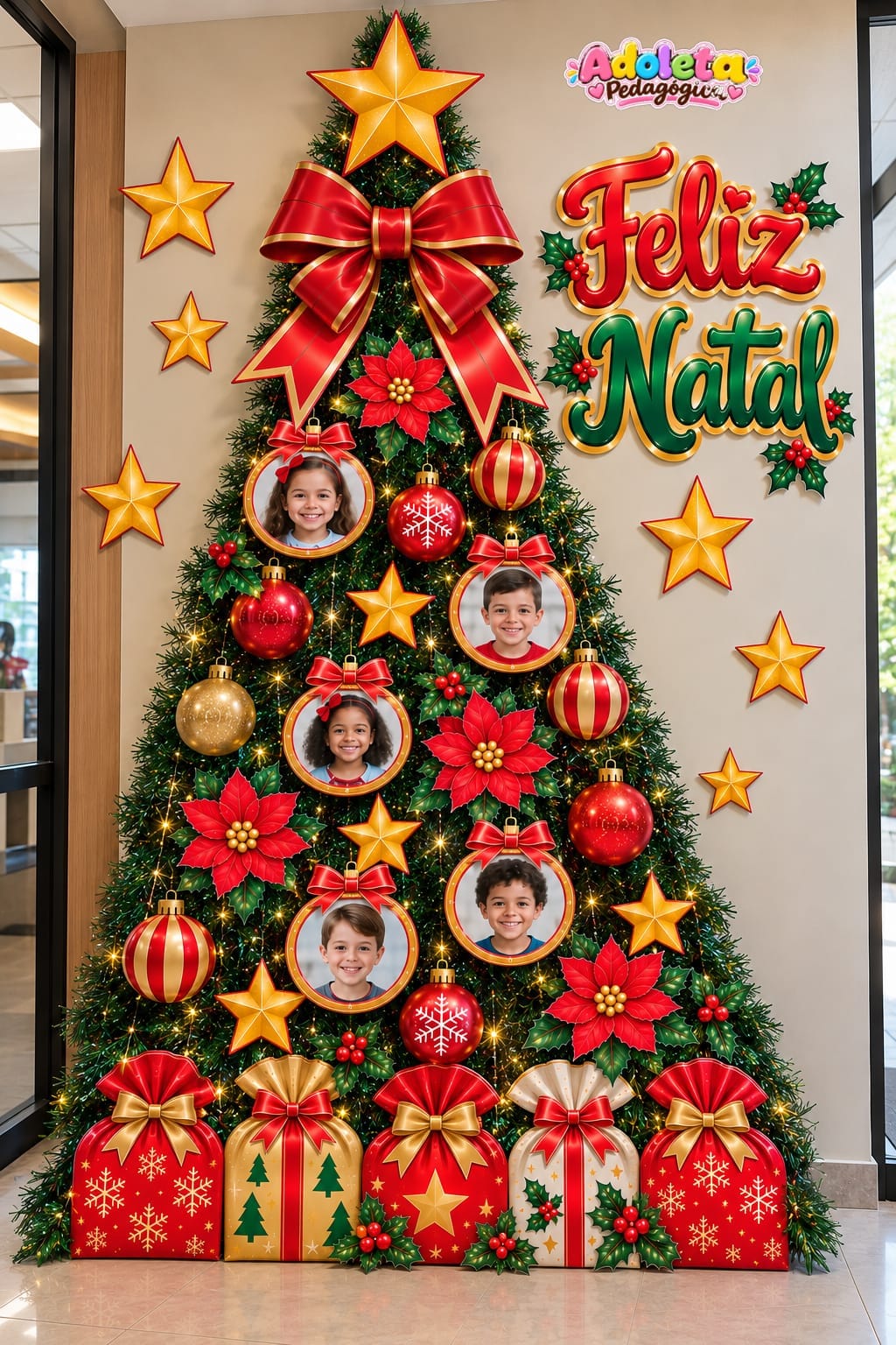 Árvore de Natal Foto Parede Festão